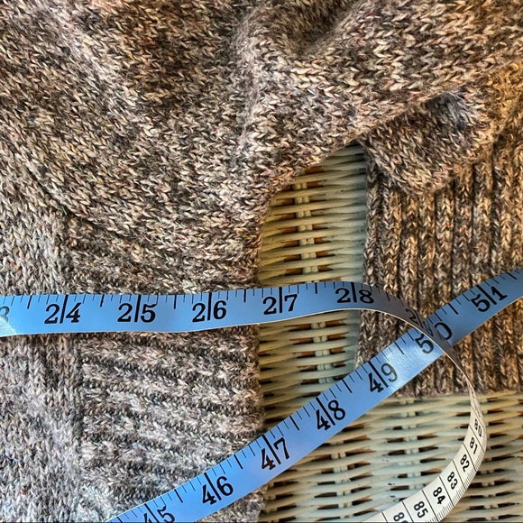 Lea & Nicole Gray Tweed Cowl Neck Sweater Oversized Size Small - Picture 11 of 11